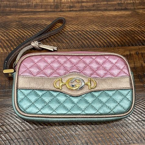 gucci trapuntata wristlet|Gucci wristlet on sale.